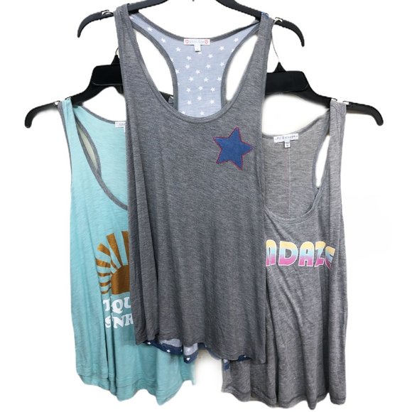 PJ Salvage Other - PJ Salvage Bundle 3 Pajama Racer Back Tank Tops